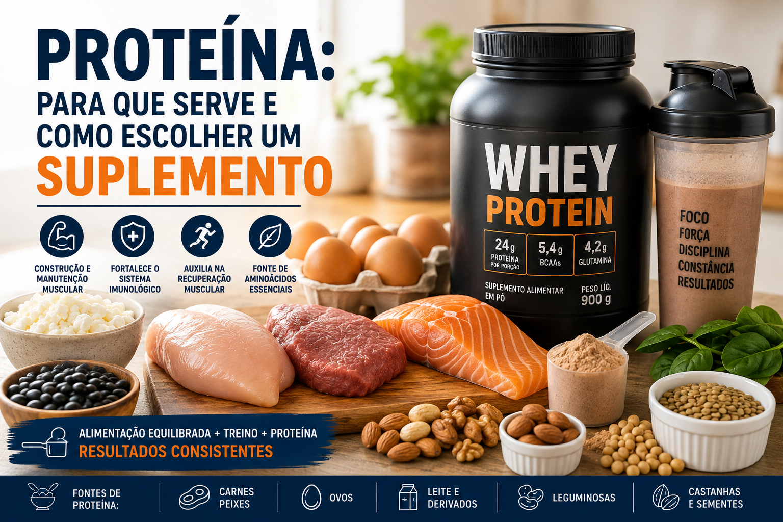 Proteína: Para Que Serve e Como Escolher